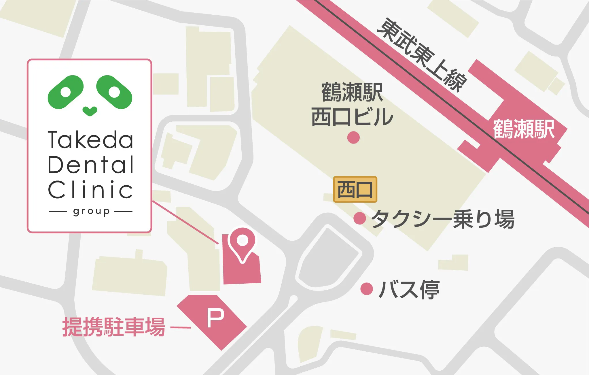 歯科タケダクリニック鶴瀬診療室の地図